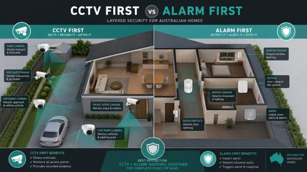 CCTV vs Alarm System Hervey Bay | What Comes First? 4 CCTV VS ALARM